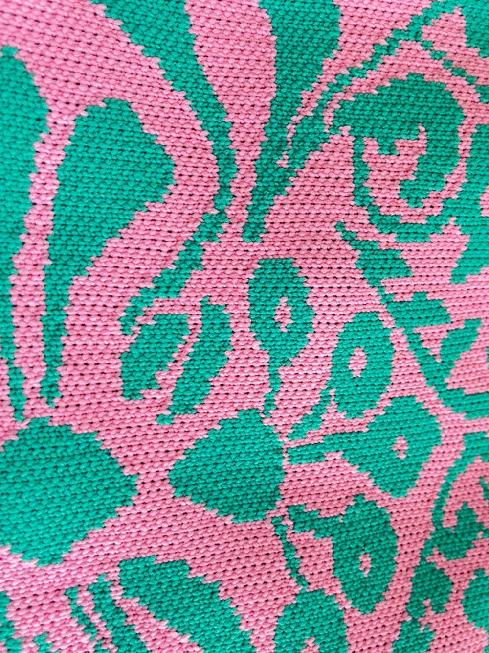 Pretty & Polished Pink and Green Knit Top Handle Clutch
Boho Style - Picture 6 of 11